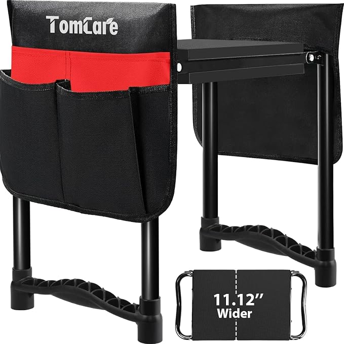 TomCare Garden Kneeler and Seat, 11.12" Kneeling Pad Sturdy Garden Bench | by TomCare