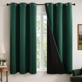 MIULEE Hunter Green 100% Blackout Curtains by MIULEE