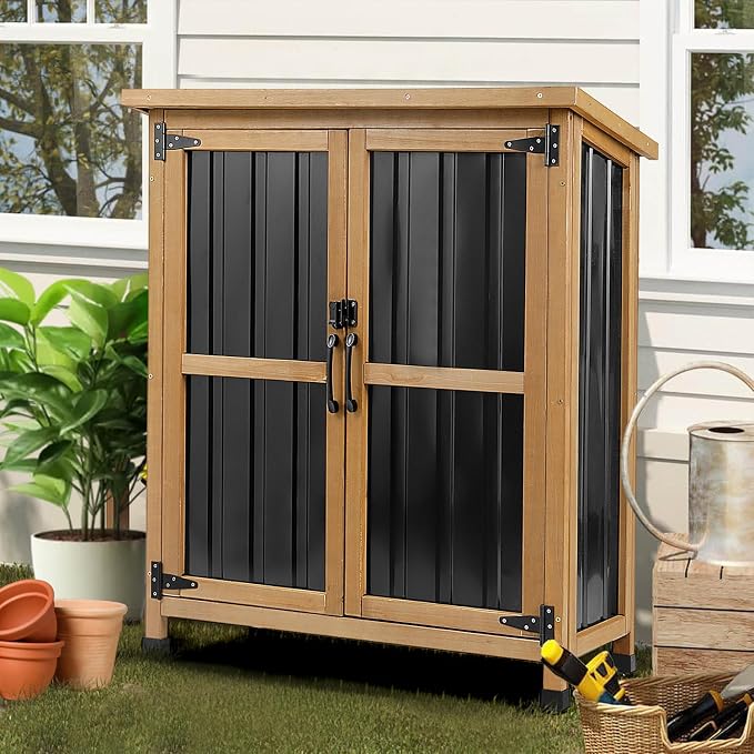 PetsCosset Small Weatherproof Outdoor Storage Cabinet - Image 8