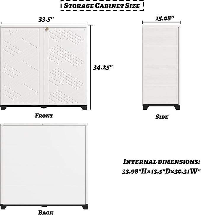 Mrosaa Outdoor/Indoor Storage Box, Resin and Plastic Storage Cabinet Waterproof - Image 4