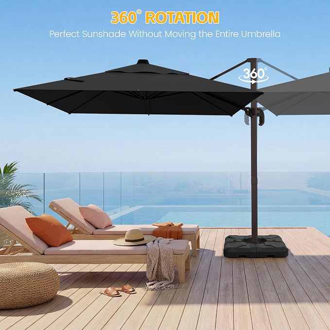 9x12 FT Patio Cantilever Umbrella - Image 4