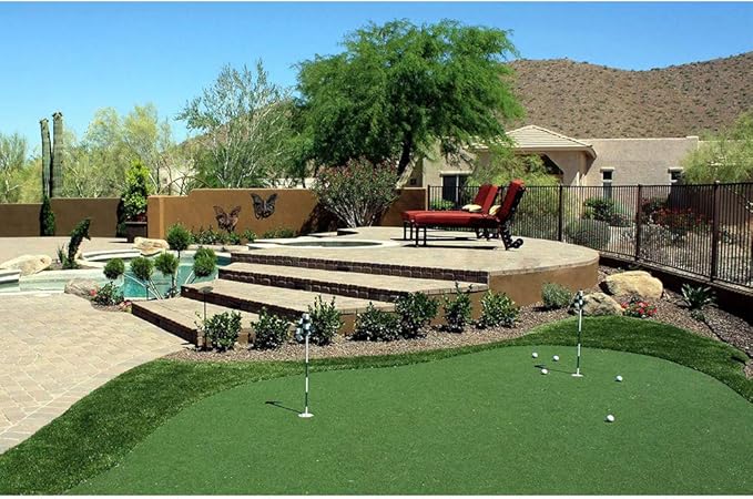 Golf Putting Green - Artificial Grass Turf 5FTX15FT, Indoor/Outdoor Training Mat, Synthetic Fake Grass for Baseball, Football, Gym Sports