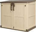 36 Cu Ft Resin Outdoor Storage Shed, Weatherproof Horizontal Outdoor Storage by WTFGO