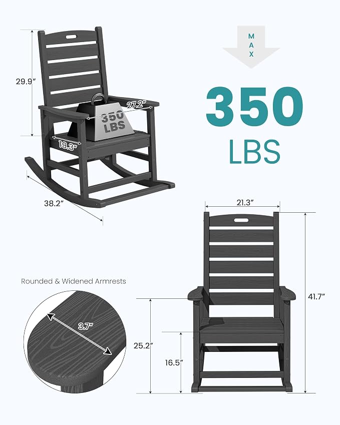 SERWALL 2-Pc Rocking Chair Set - Image 3