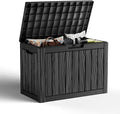 45 Gallon Outdoor Storage Box, Weather Resistant & Waterproof Resin Deck Box by KFY