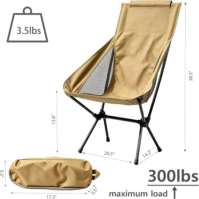 Wind Tour Portable Camping Chair Lightweight Foldable Outdoor Chair - Image 2