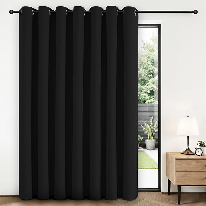 Joydeco Blackout Patio Sliding Door Curtains, Privacy Room Divider Curtains | by JOYDECO