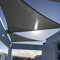 SUNNY GUARD Custom Size 5'x9'x9' Triangle Graphite Grey UV Block Sunshade by SUNNYGUARD