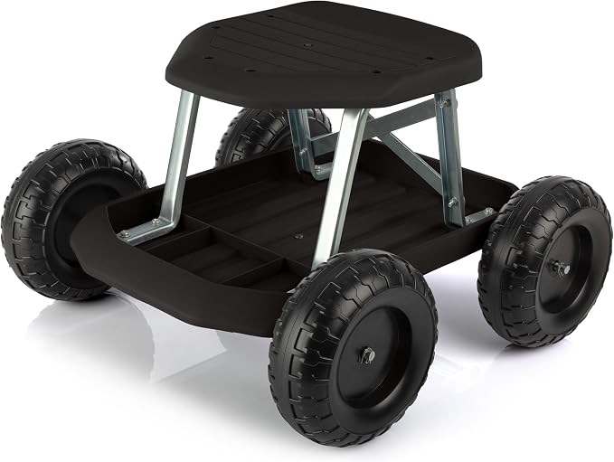 Pure Garden Rolling Garden Seat by PureGarden