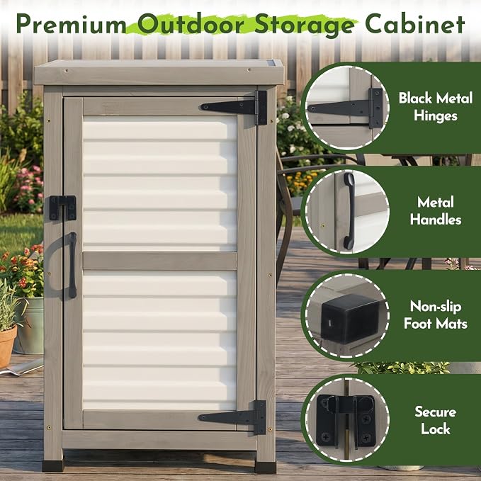 Small Outdoor Storage Cabinet - Image 5