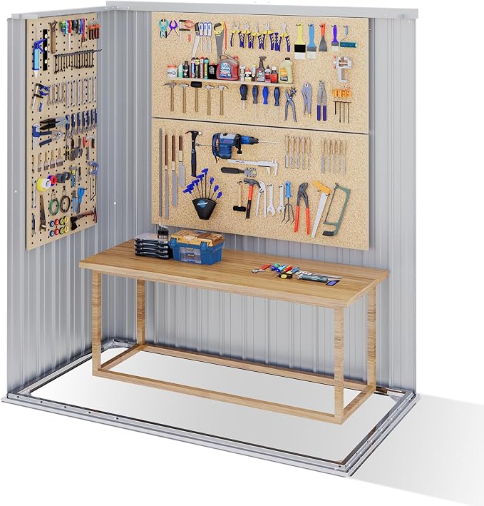 Aoxun 4.9x2.9 FT Outdoor Storage Shed - Image 8