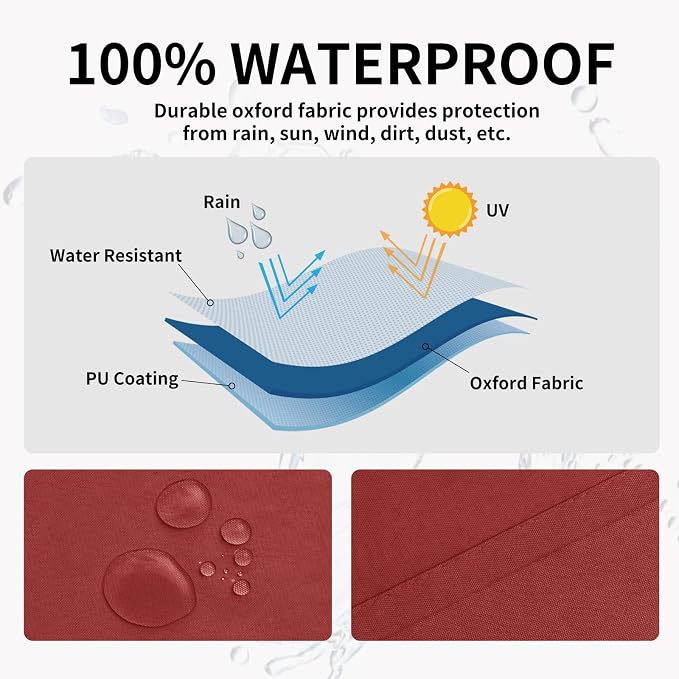 Easy-Going 100% Waterproof Outdoor Curtains 54x108 inch, Gazebo and Pergola 2 - Image 2
