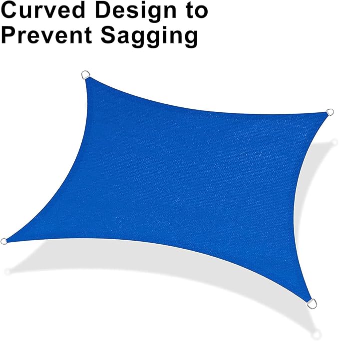 LOVE STORY 7' x 13' Rectangle Sun Shade Sail - Image 6