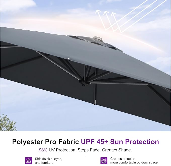 PURPLE LEAF Patio Umbrella - Image 6