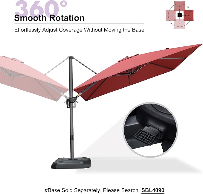 PURPLE LEAF Outdoor Umbrella - Image 8