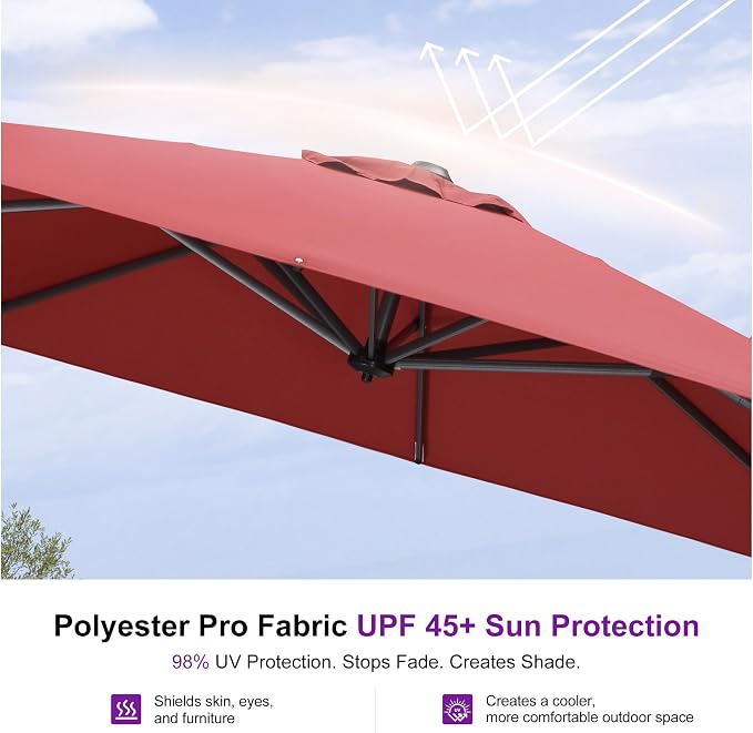 PURPLE LEAF Outdoor Umbrella - Image 5