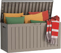 PatioZen 85 Gallon Deck Box Outdoor, Weatherproof Resin Patio Storage Box by OutdoorLivingPerfected