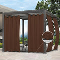 Easy-Going Outdoor Curtains for Patio 1 Panel, 54x120 inch, Weatherproof by Easy-Going