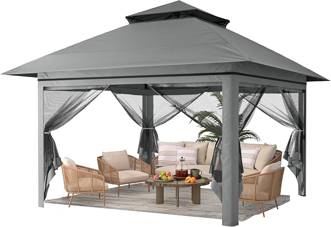 Driftalia 13x13 Pop Up Gazebo for Patio, Deck by Driftalia