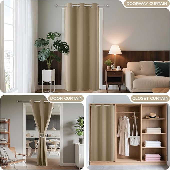 Joydeco Door Curtain Blackout Curtains - Image 4