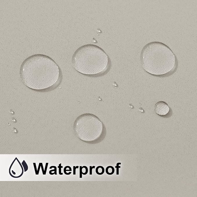 NICETOWN Outdoor Curtain for Patio Waterproof Extra Wide 100 in, Sun Blocking - Image 2