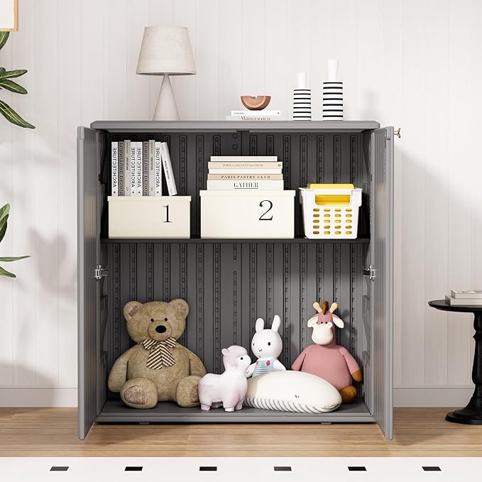 HOMSPARK Indoor/Outdoor Storage Cabinet - Image 5