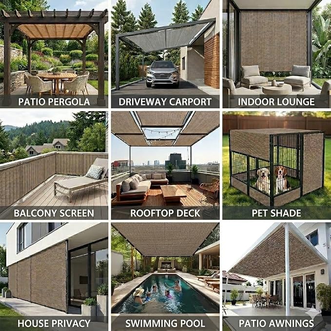 90% Shade Cloth Sun Shade Fabric Privacy Screen Shade Cover - Image 6