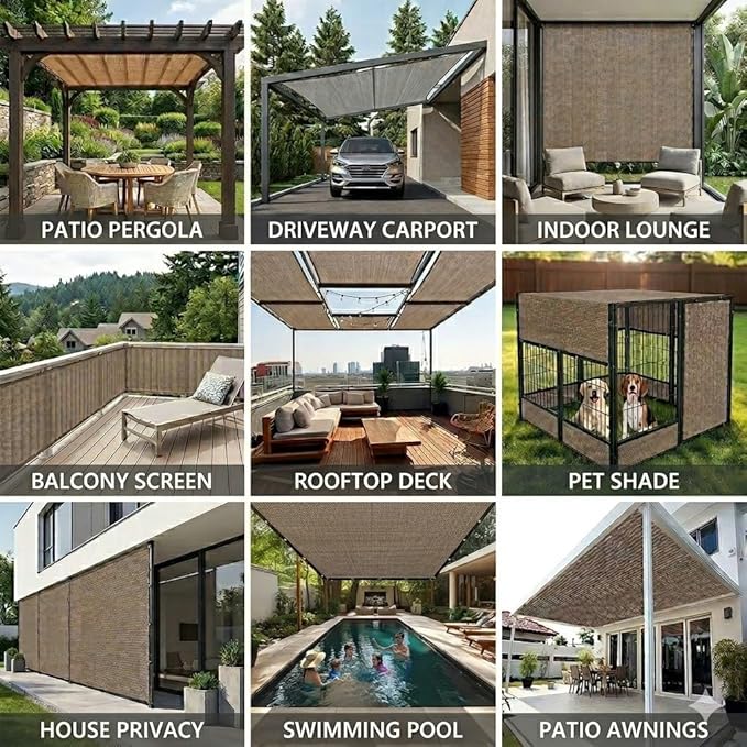 90% Shade Cloth Sun Shade Fabric Privacy Screen Shade Cover - Image 6