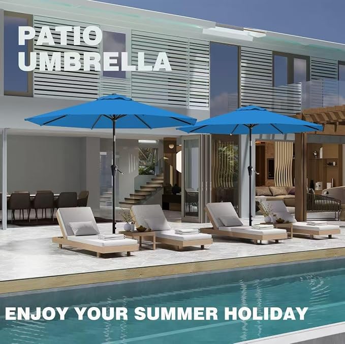 9 FT Patio Umbrella for Outdoor, Outdoor Table Umbrella - Image 8