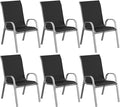 Amopatio Patio Chairs Set of 6, Stackable Outdoor Dining Chairs by Amopatio