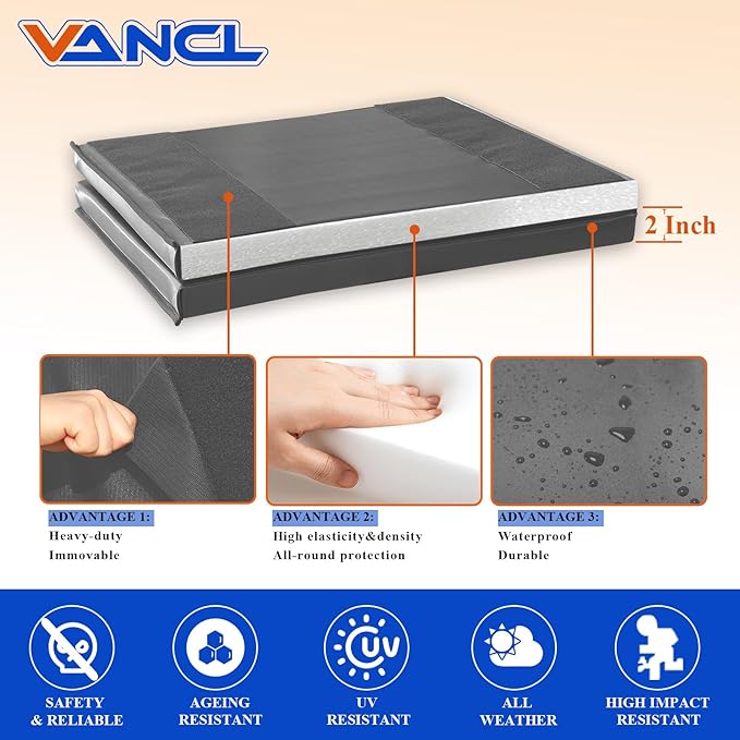 Gym Padding Wall Mount Protection Pad Wall Mats for Gym Padding 2" Thick Foam Gym Pads for Safety Wall Padding, Waterproof Durable Wall Padding for Kids Colorful Wall Pad