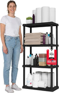 IRIS USA Plastic Storage Shelves |Made in USA| 48"H x 24"W x 12"D by IRISUSA