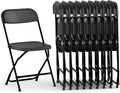 10 Pack Foldable Plastic Chair | Folding & Stackable | 350 lbs Capacity Steel by OurModernSpace