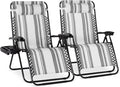 Best Choice Products Set of 2 Extra Wide Adjustable Steel Mesh Zero Gravity by Unknown