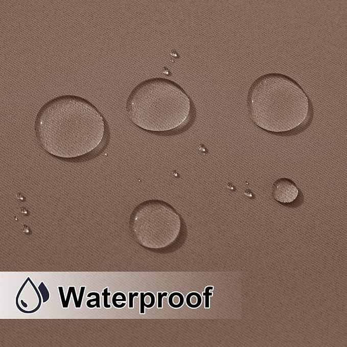 NICETOWN Waterproof Outdoor Curtain Rustproof Fixed Grommet Top and Bottom - Image 3