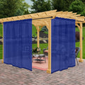 Outdoor Sheer Curtains for Patio Waterproof, 2 Panels Rod Pocket Indoor/Outdoor by Awnmeow
