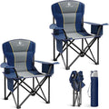 LET'S CAMP Folding Camping Chair Oversized Heavy Duty Padded Outdoor Chair | by LETSCAMP