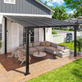 Aoxun 12’x10’ Gazebo with Aluminum Frame & Polycarbonate Panel, Outdoor Patio by Aoxun