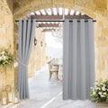 RYB HOME Outdoor Curtains for Patio Deck, Waterproof & Block Sunlight | Thermal by RYBHOME