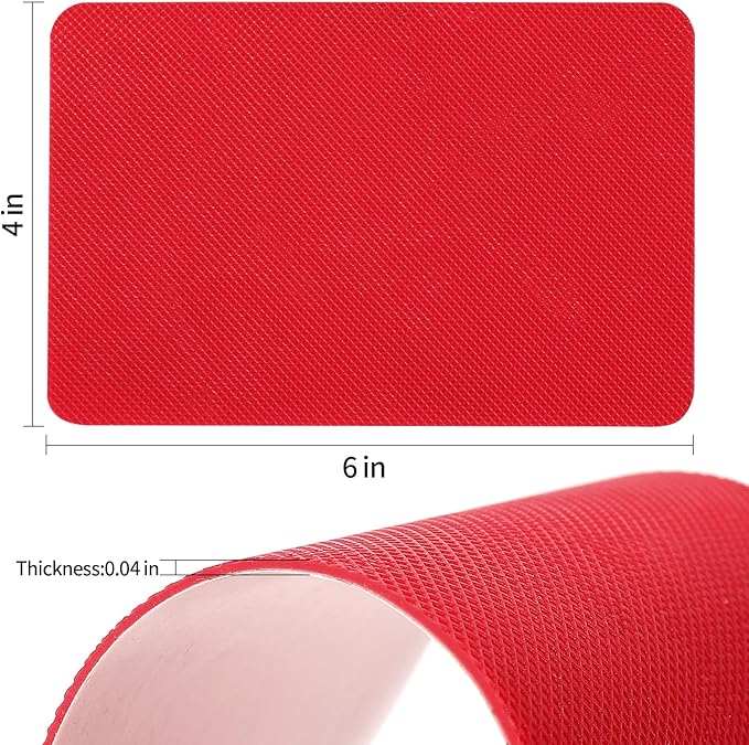 Red Bottoms Sole Protector,Shoe Sole Protector for Christian Louboutin, Anti Slip Shoe Grips Pads Compatible with Louboutin Shoes -2 Pairs（8.0"×4.5",Red）