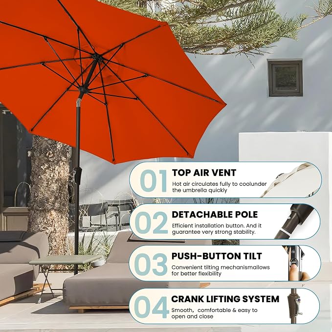 Patio Umbrella 9FT umbrella outdoor patio - Image 6
