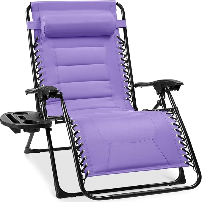 Best Choice Products Oversized Padded Zero Gravity Chair, Folding Outdoor Patio by Unknown