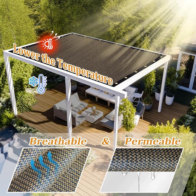 Shade&Beyond Customized Size 4' X 6' Shade Cloth - Image 2