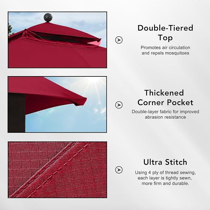 MASTERCANOPY 10x12 ft Replacement Canopy Top - Image 4