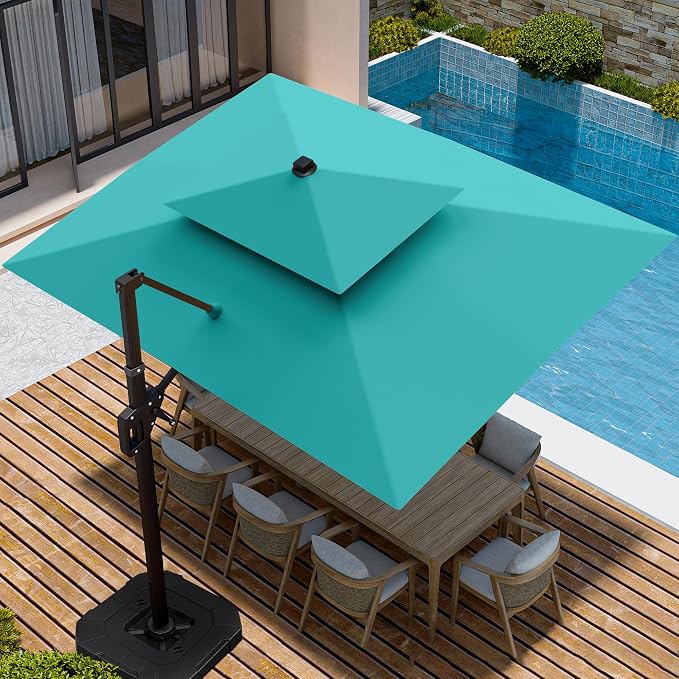 9' X 12' Cantilever Patio Outdoor Umbrella - Image 4