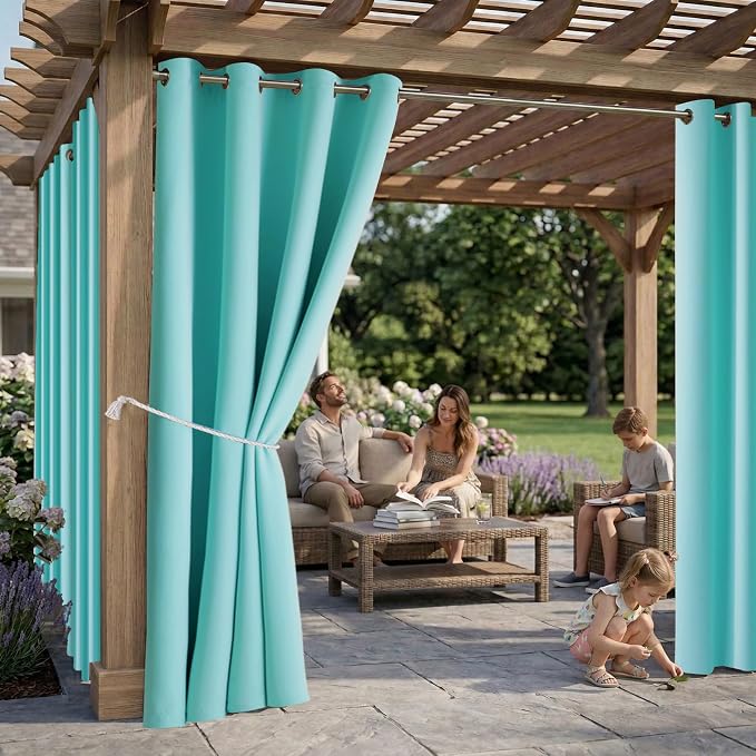 DIVA EN CAMINO DEC Outdoor Patio Curtain Waterproof Darkening Thermal Insulated - Image 2