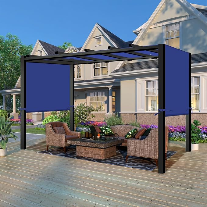 17' x 6.8' Waterproof Pergola Canopy Replacement Cover, Waterproof Polyester - Image 2