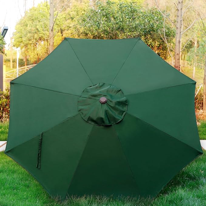 9' Outdoor Patio Umbrella, Outdoor Table Umbrella, Yard Umbrella, Market - Image 3