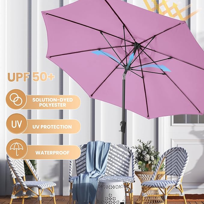 Ayge Patio Umbrella 9FT Outdoor Umbrella Patio Table - Image 5