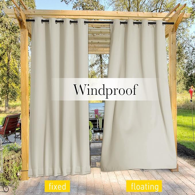 NICETOWN Windproof Outdoor Curtains - Image 5